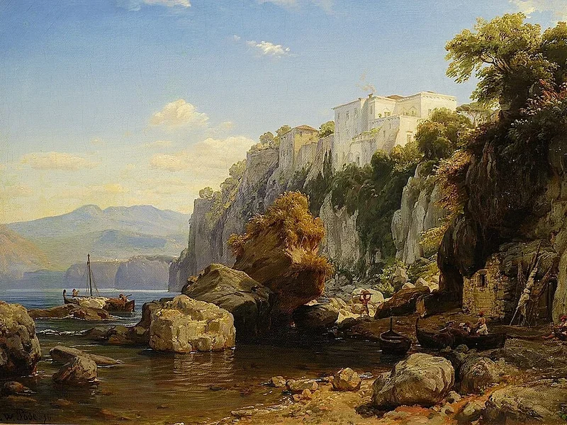 1812-Eduard Wilhelm Pose - Sorrento